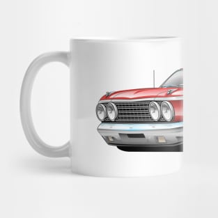 Classic Sixties American Convertible Muscle Car Cartoon Mug